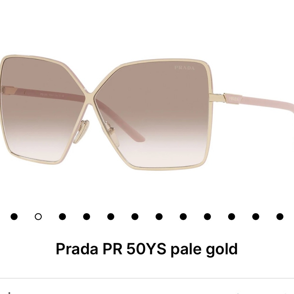 Prada Women's Sunglasses in Pale Gold